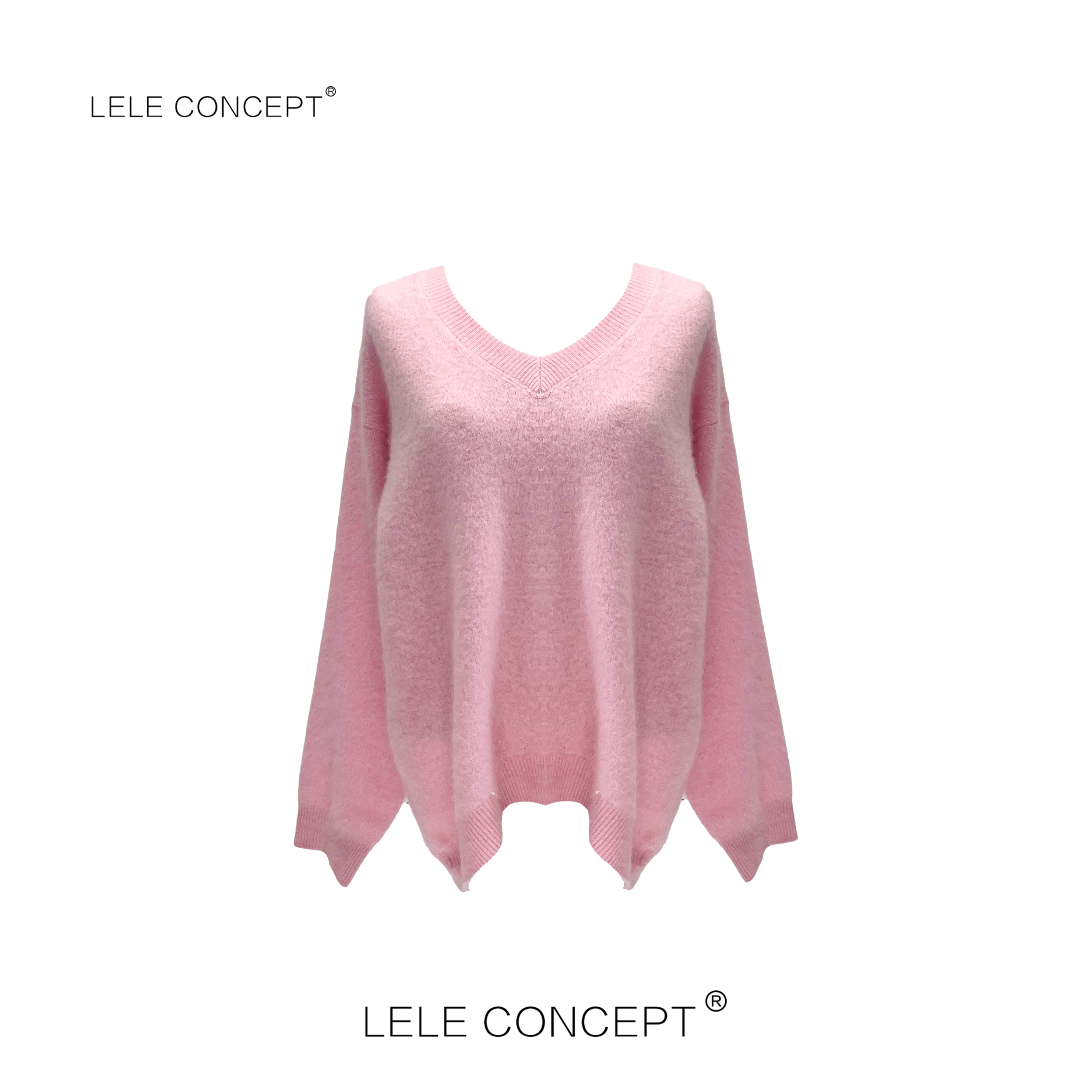 LELE CONCEPT｜「如一」舒适V领净版毛衣S0784