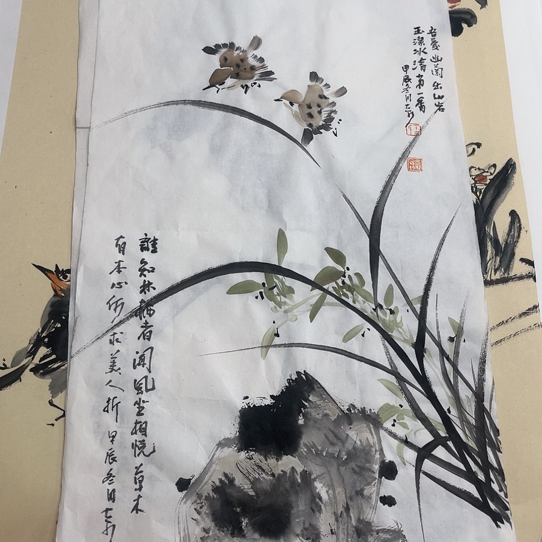 姜奇老师花鸟作品69×34