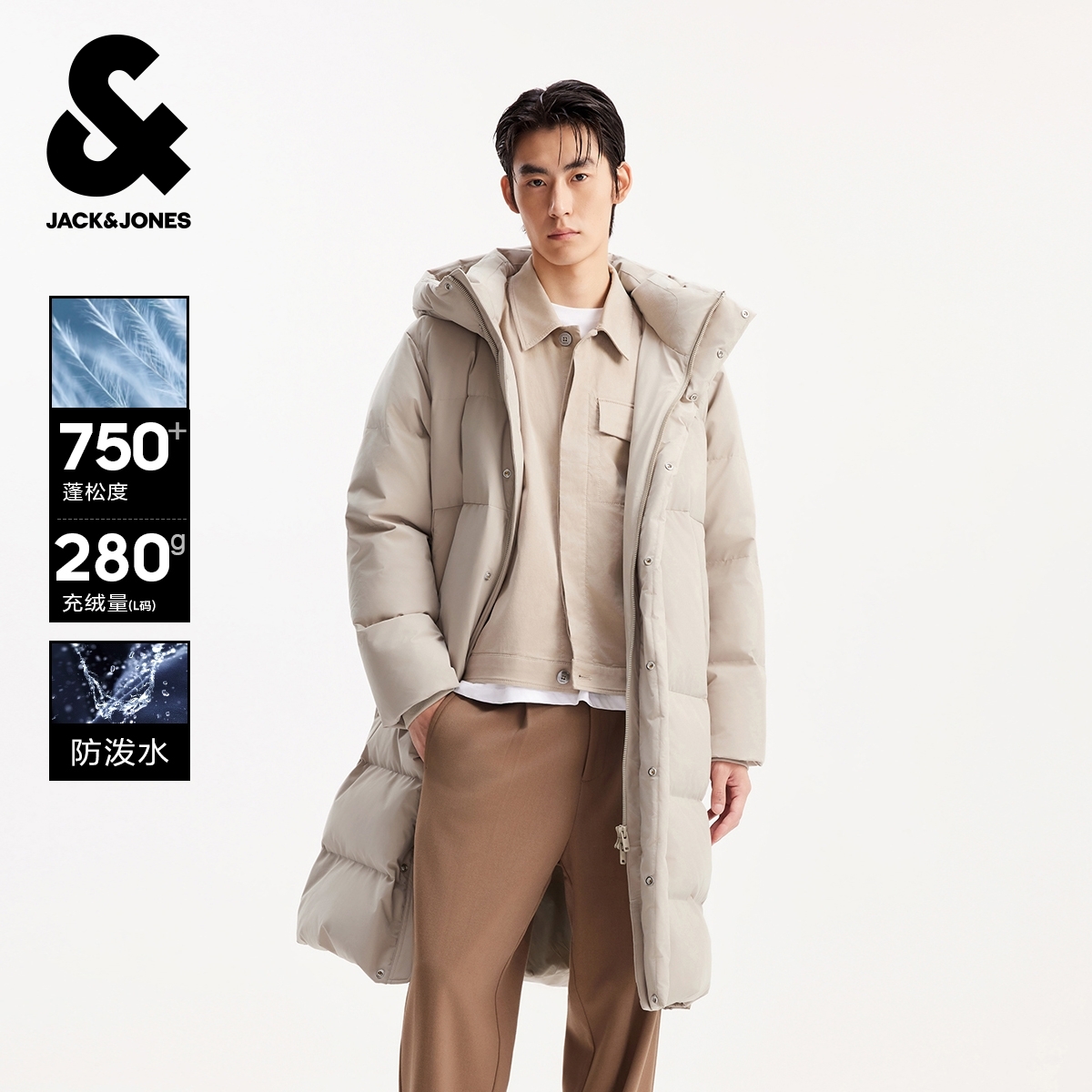 1008【金拐子专属】杰克琼斯Jack Jones羽绒服过膝225312008