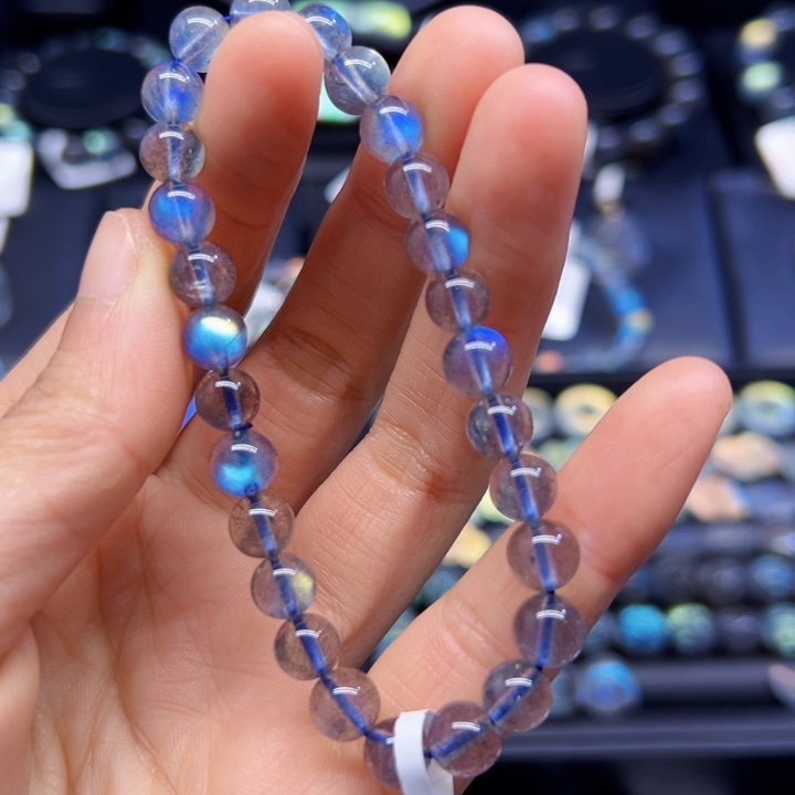 拉长石手串未镶嵌7左右