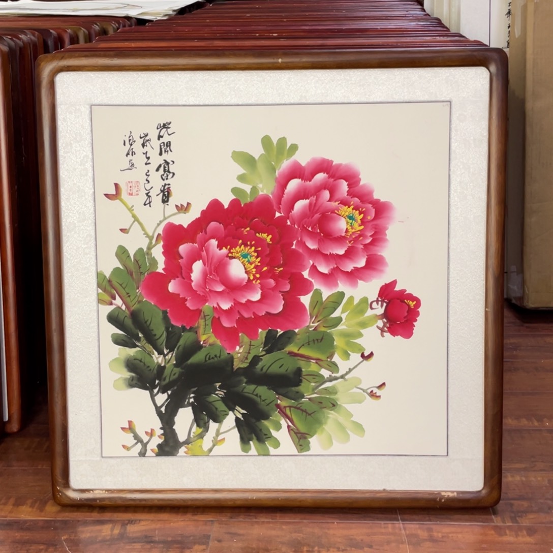 国画带框尺寸63*63厘米