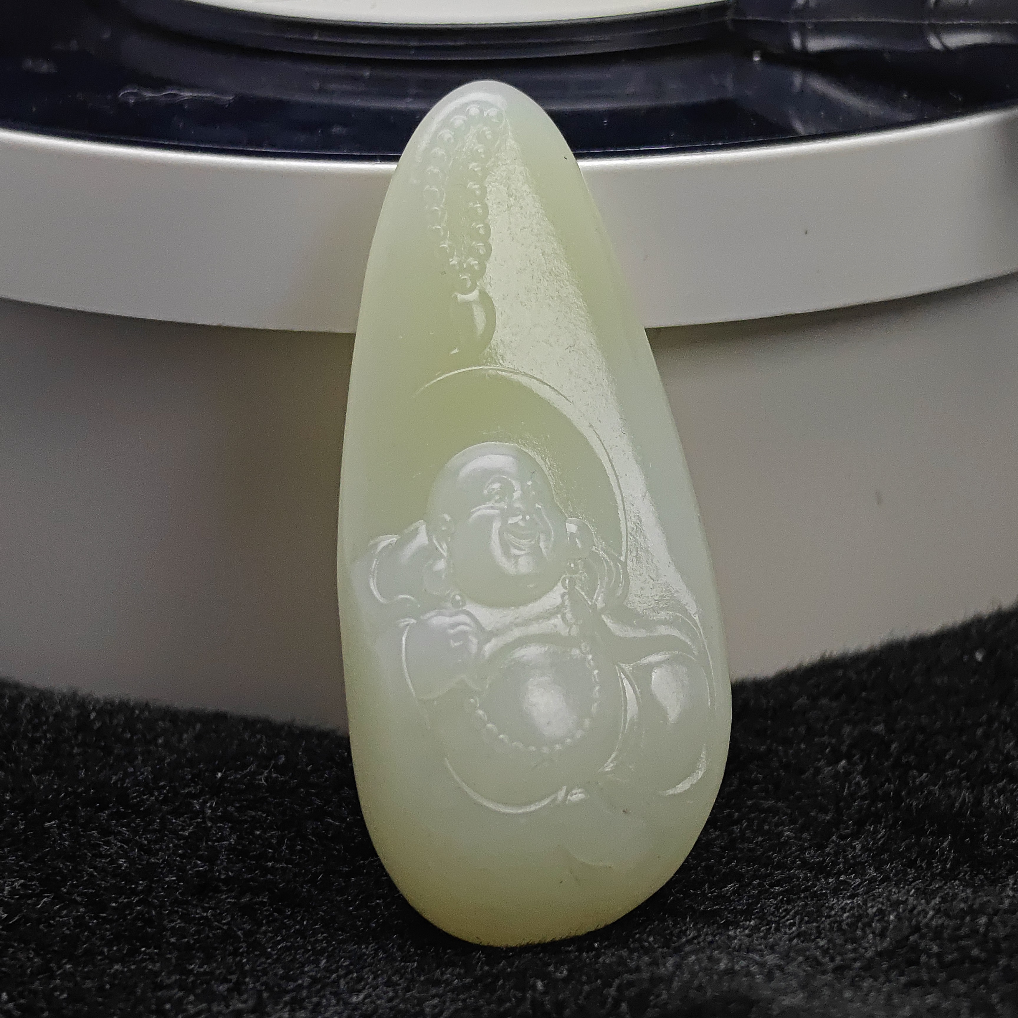 和田玉佛公挂件V019