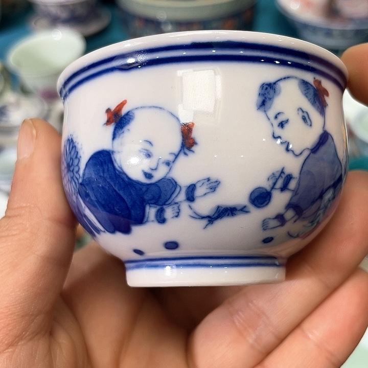 景德镇陶瓷主人杯13444