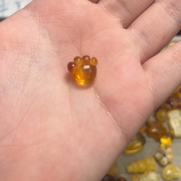 琥珀颈饰未镶嵌锦*?天然蜜蜡配件