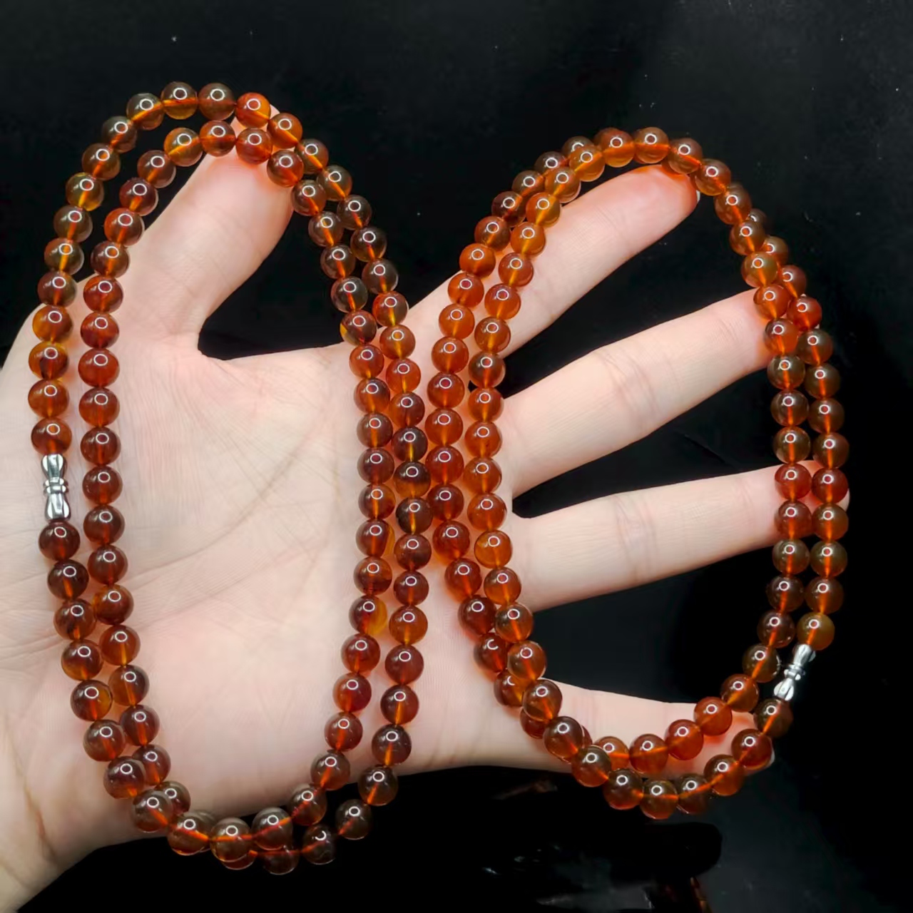 【康康严选】紫罗兰琥珀妈妈链K2【多样性发其一】约7mm+