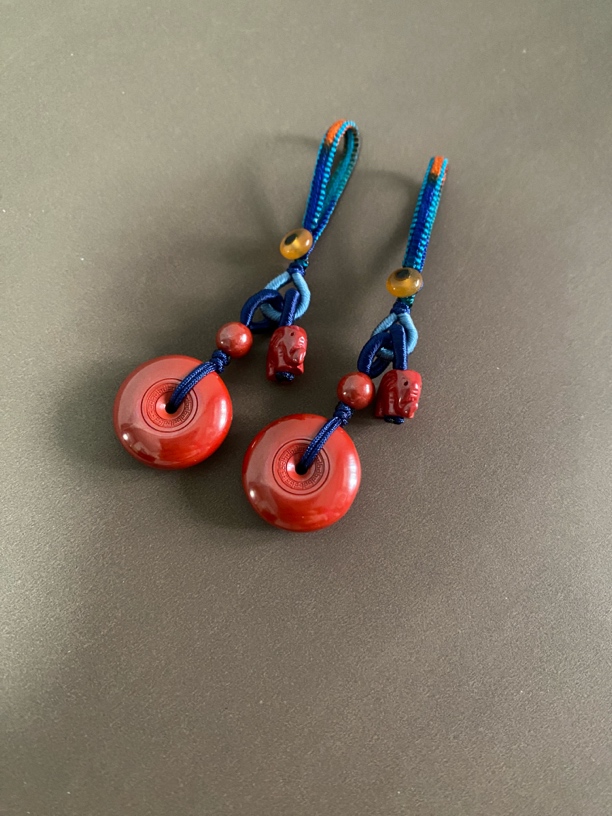 天然辰砂朱砂手机挂钥匙挂朱砂钥匙挂朱砂挂饰（参考图，勿拍）