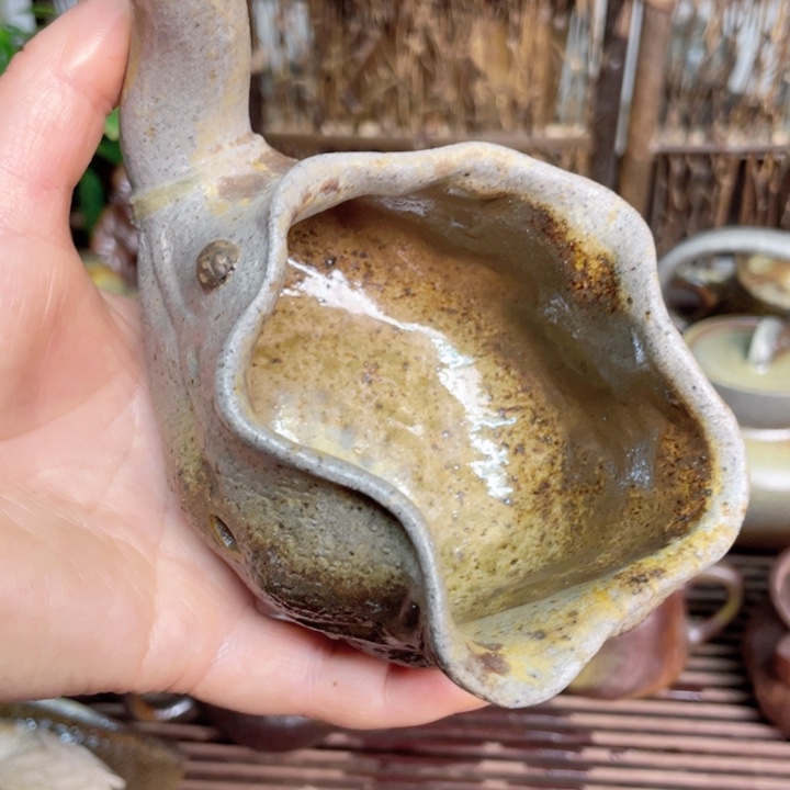 紫砂茶壶纯自然高温无釉裸柴烧