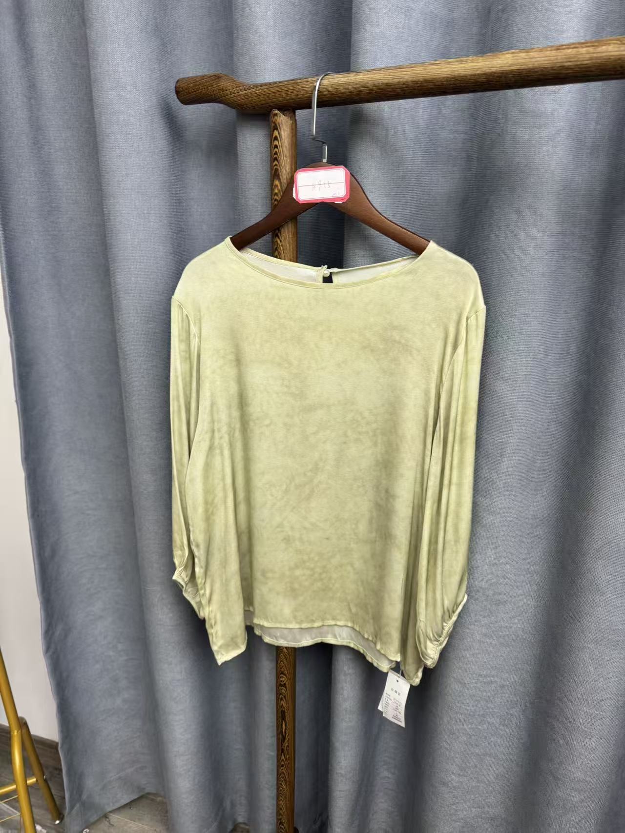 （瑕疵）夏季新款气质时尚百搭桑蚕丝七分袖女k955