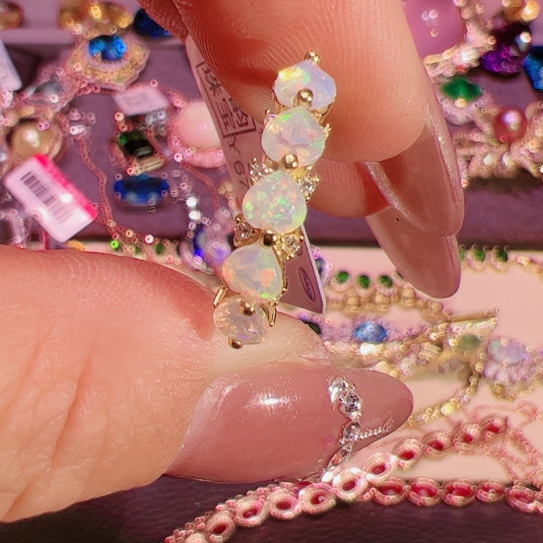 欧泊戒指欧泊银S925镶嵌