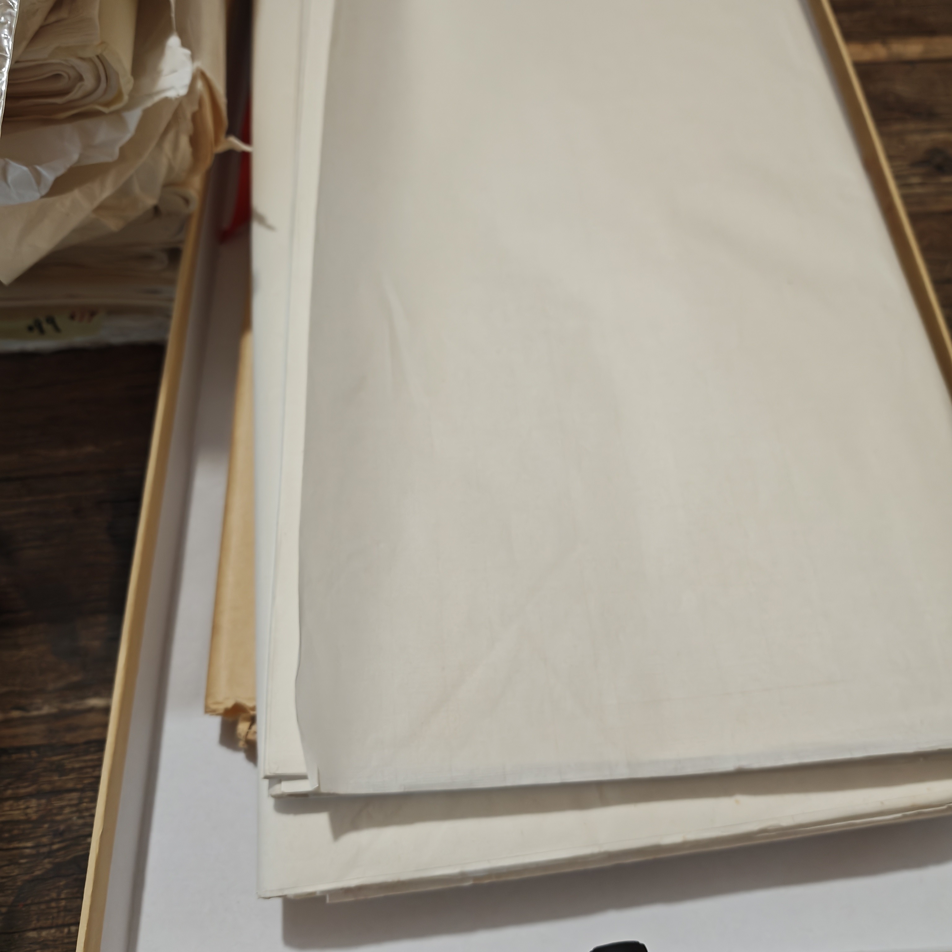 5张六七十年代老连史纸60*110cm