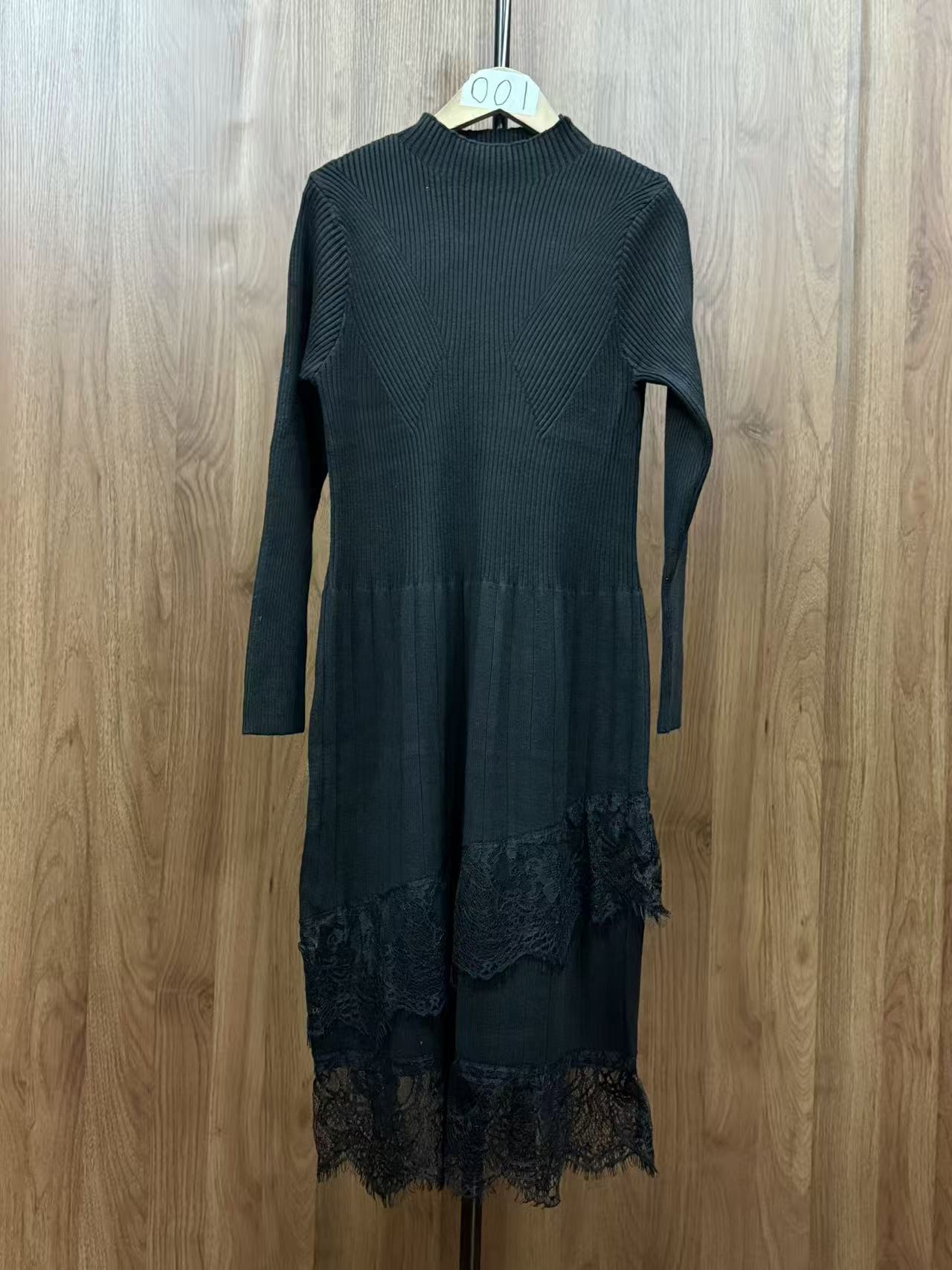 （001）显瘦不勒不合适包退120斤到180斤都能穿百搭连衣裙秋冬款