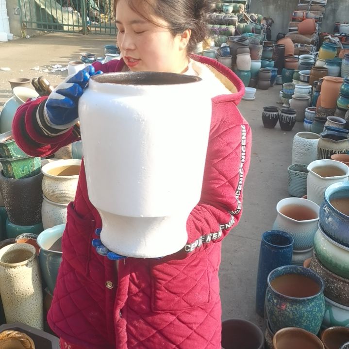 红陶口20高34瑕疵一个