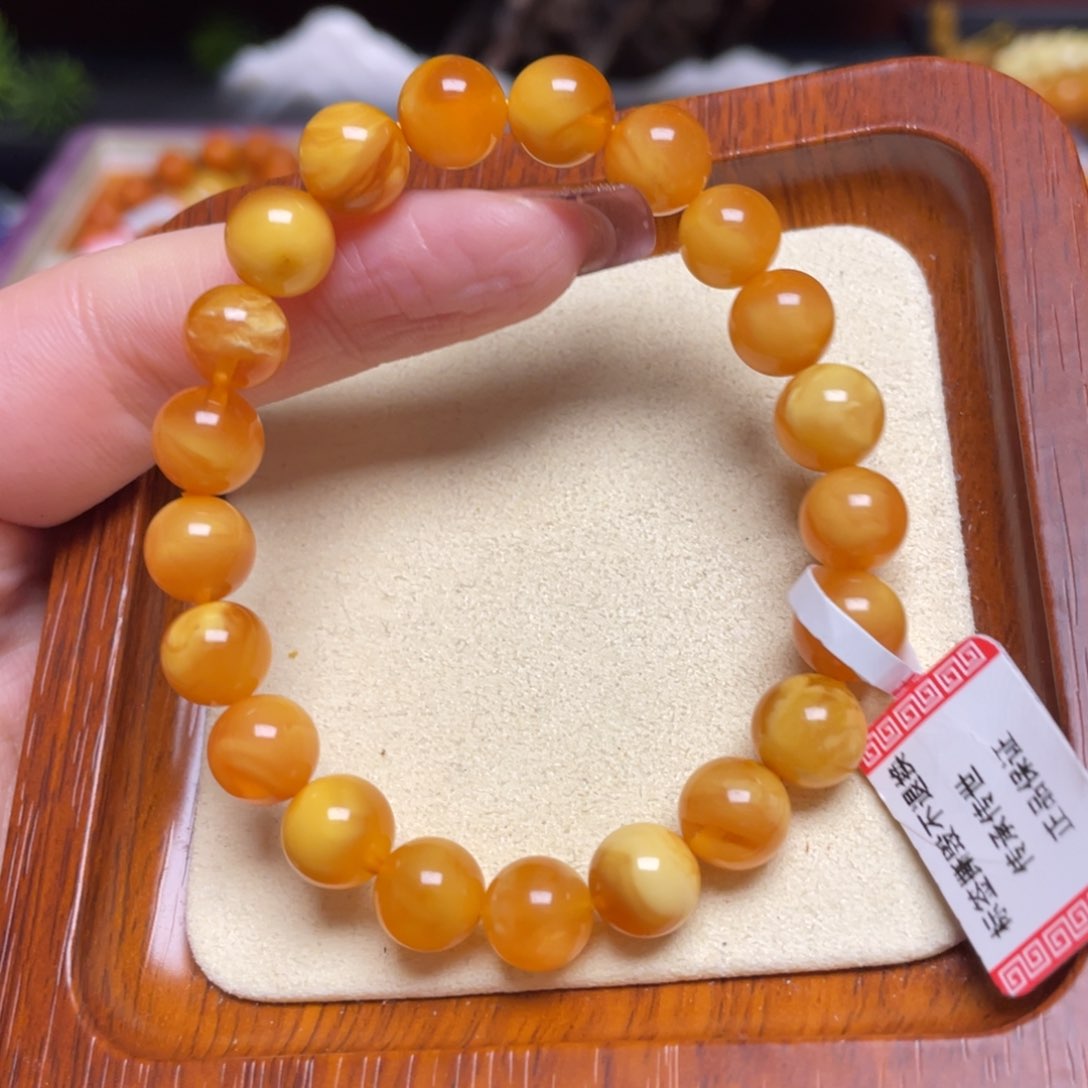 蜜蜡手链未镶嵌手串