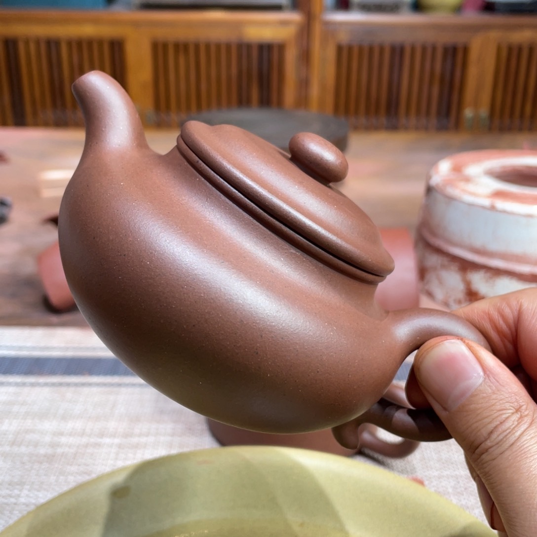 茶壶紫砂月**清宜兴紫砂原矿紫砂壶