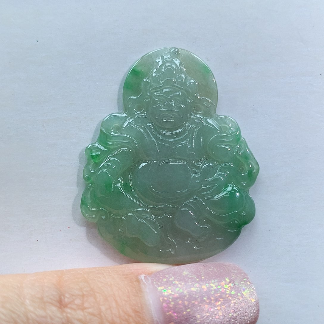翡翠颈饰未镶嵌黄财神