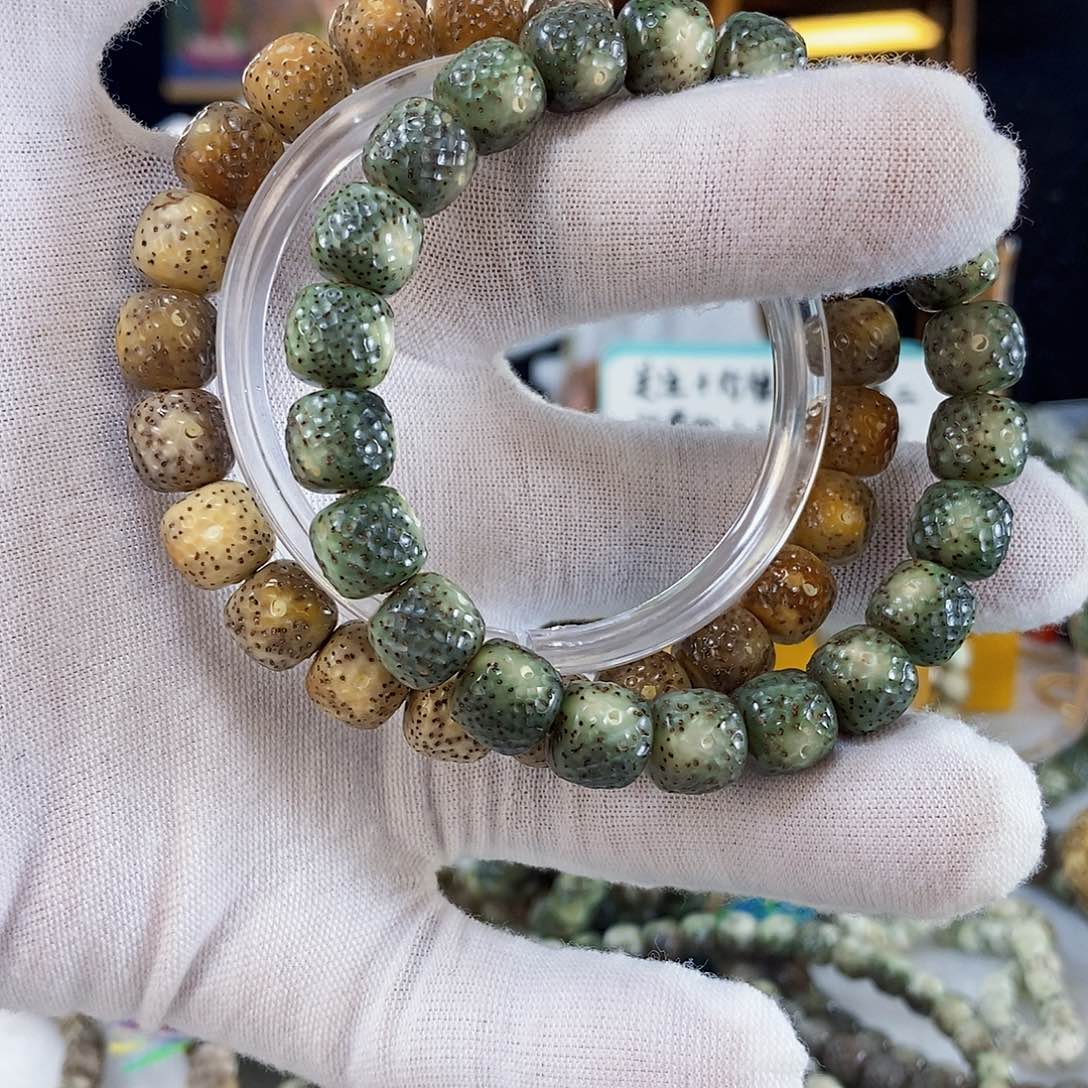 星月菩提手串我*星月菩提雕刻手串