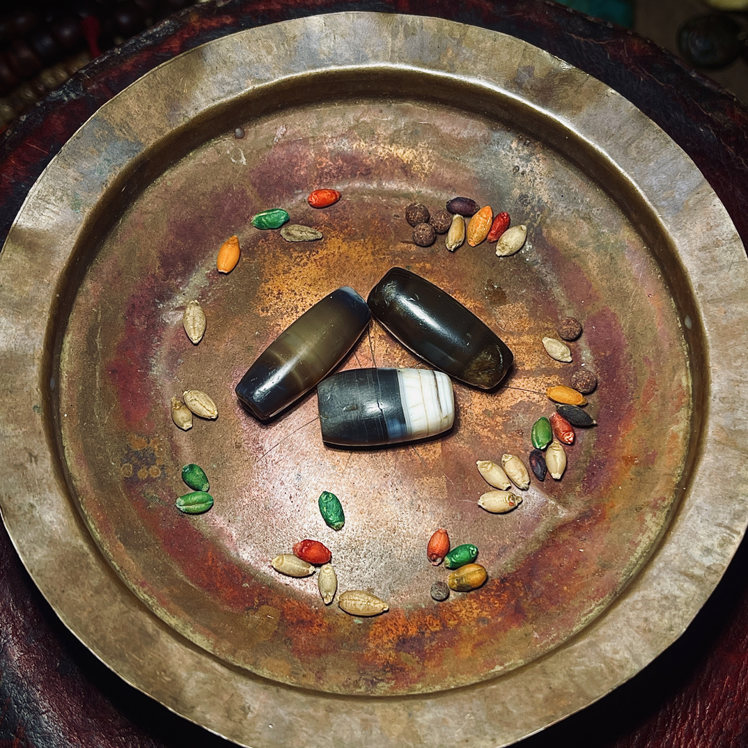 柒上集物 藏传藏系千年缠丝玛瑙