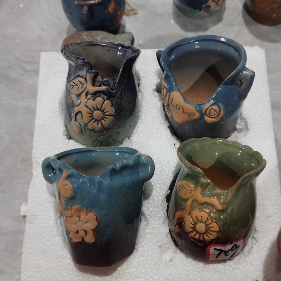 紫砂花盆粗陶盆醋