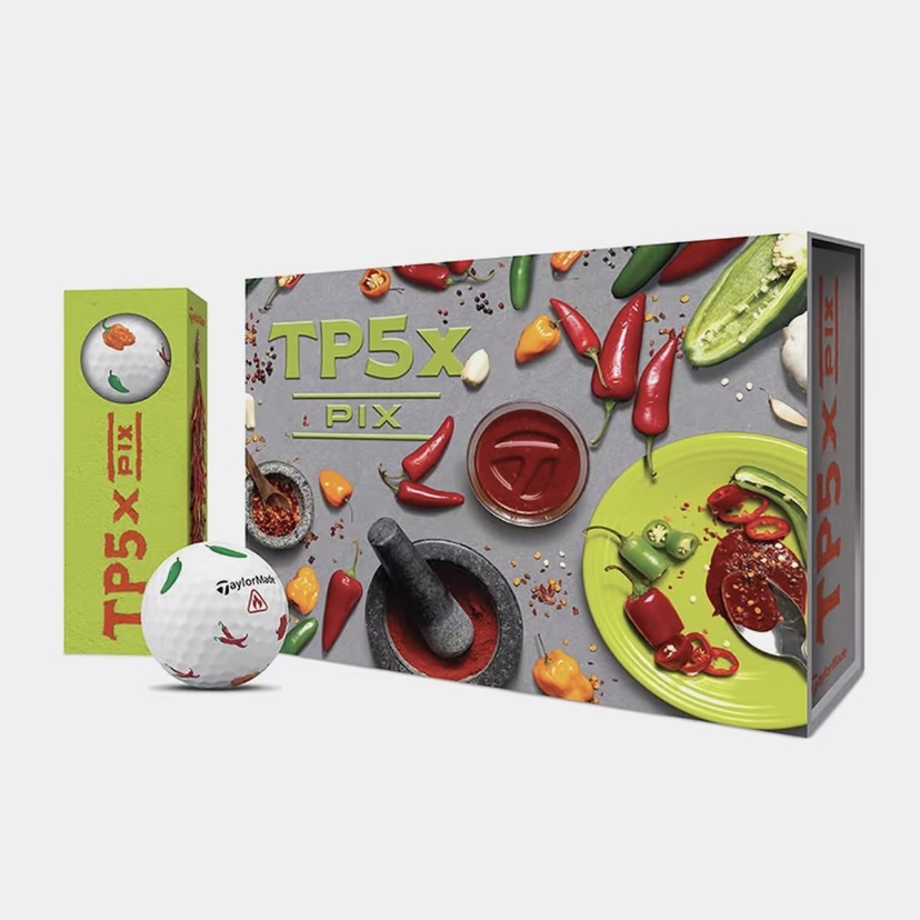 TaylorMade泰勒梅高尔夫五层球 辣椒限量款5层球
