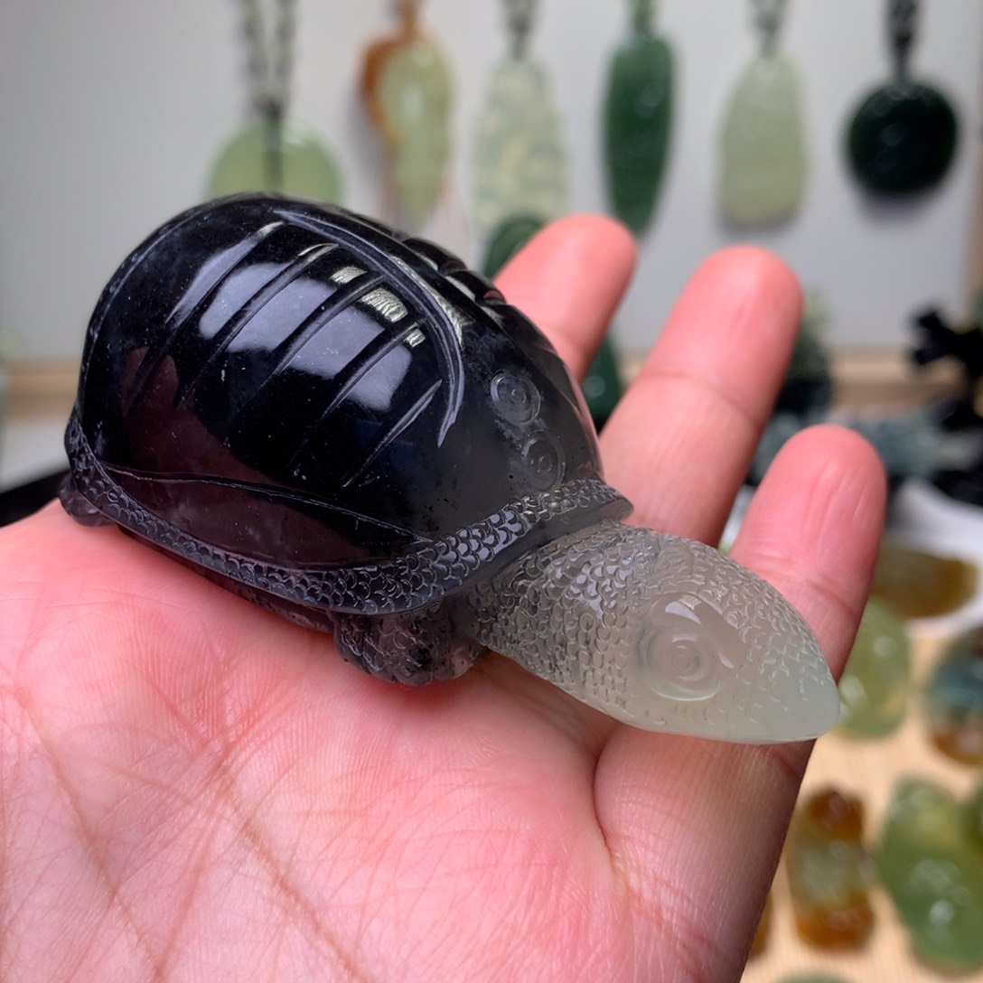 岫玉摆件乌龟未镶嵌