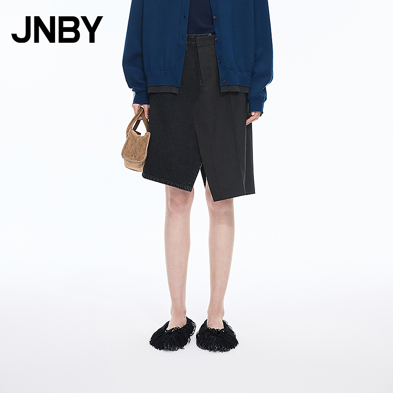 【商场同款】JNBY/江南布衣25秋新品半身裙女H型宽松5P9D13300