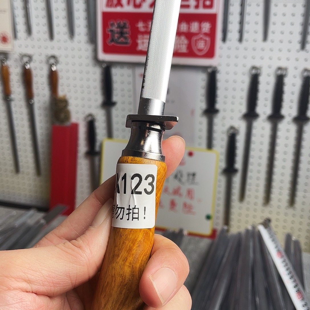 微瑕疵12寸超细纹分体式花梨木手柄——123