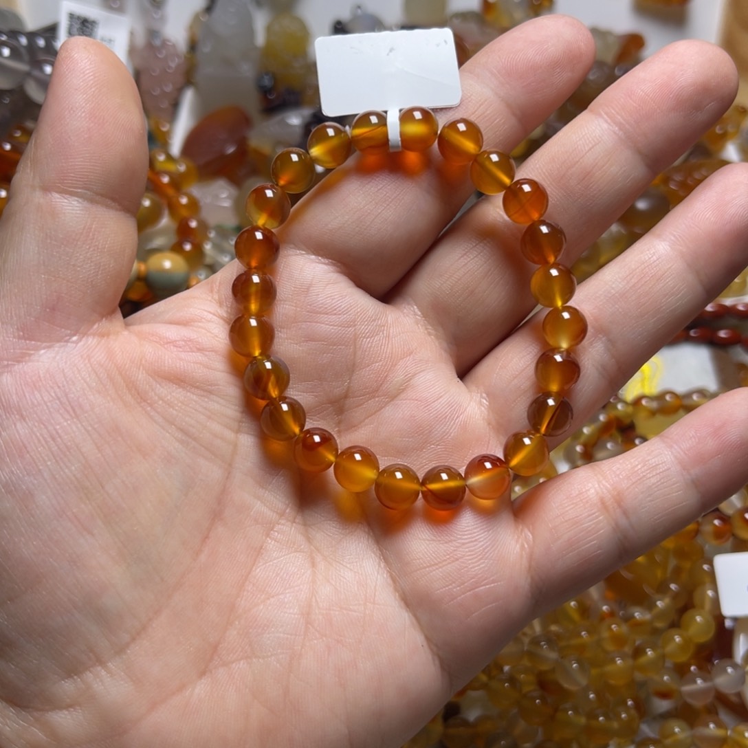 美***玛瑙/玉髓未镶嵌颈饰007