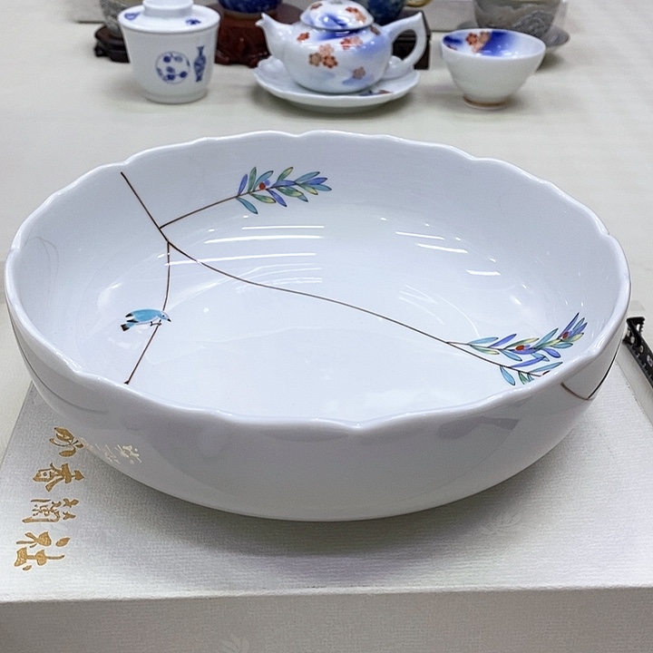 摆件进口瓷器香兰社