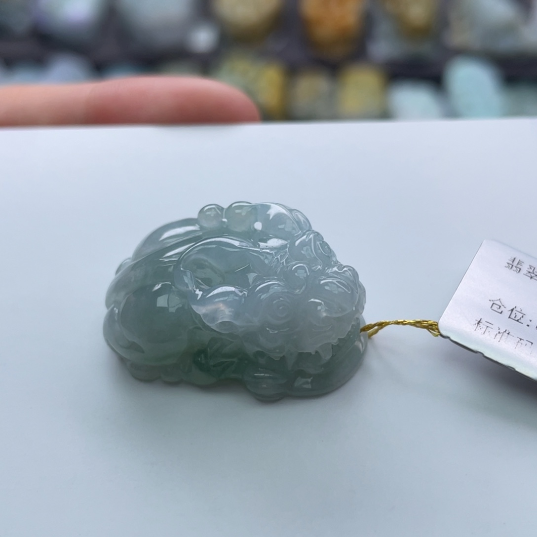 翡翠颈饰未镶嵌貔貅