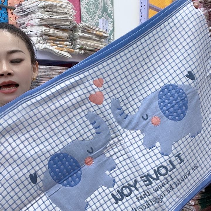 棉蓝色小飞象纯棉
