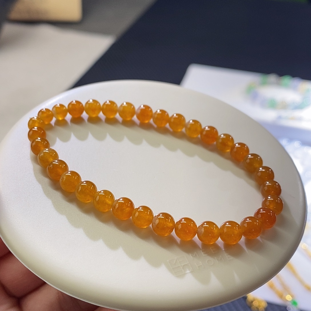 翡翠手链未镶嵌手串