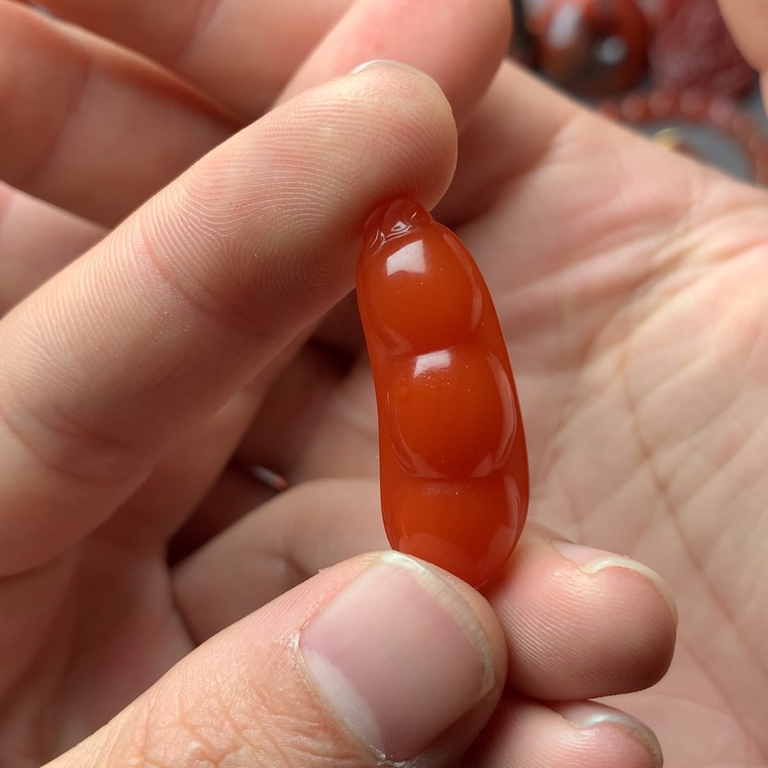 水***生南红玛瑙未镶嵌1豆子