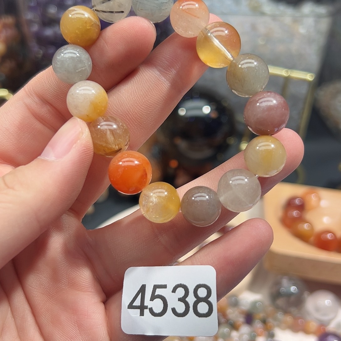 烟晶未镶嵌手链兔毛