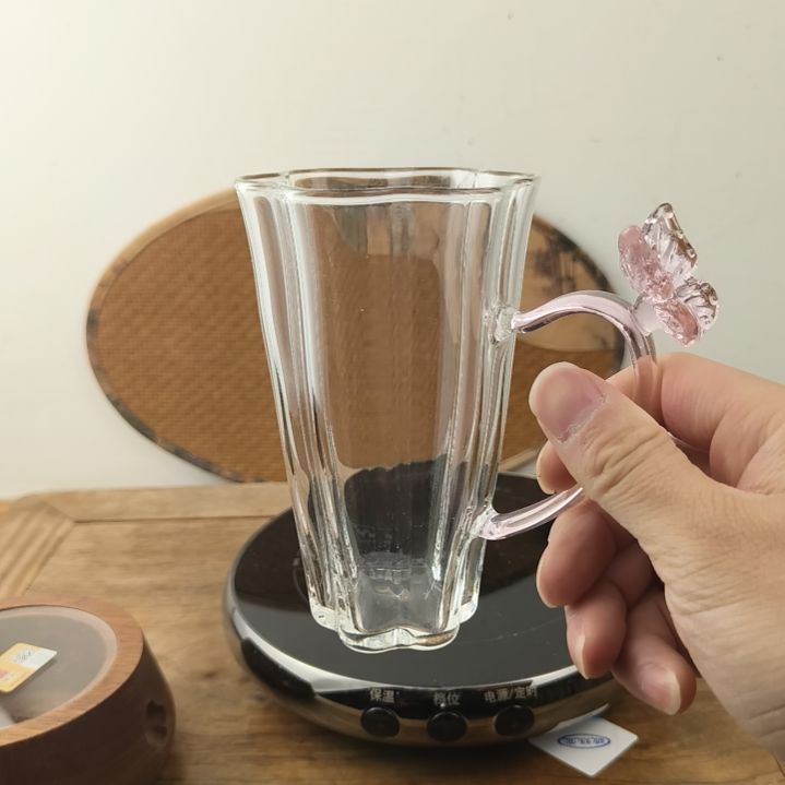 高硼硅玻璃茶水分离绿茶杯