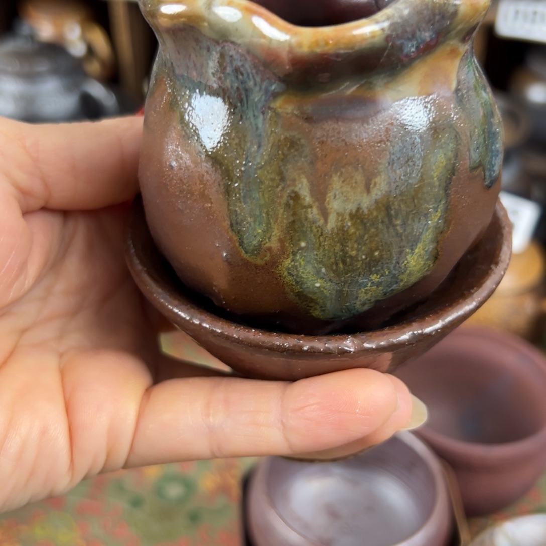 ****男柴烧茶器柴烧茶器主人杯
