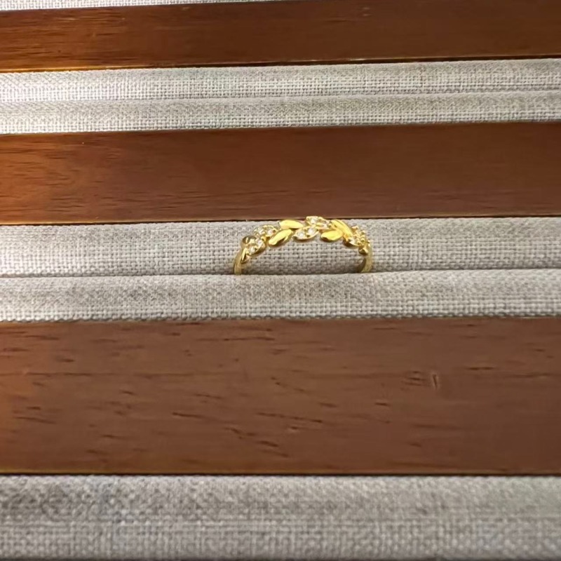 克重0.31 11号 麦穗6D戒指 足金999