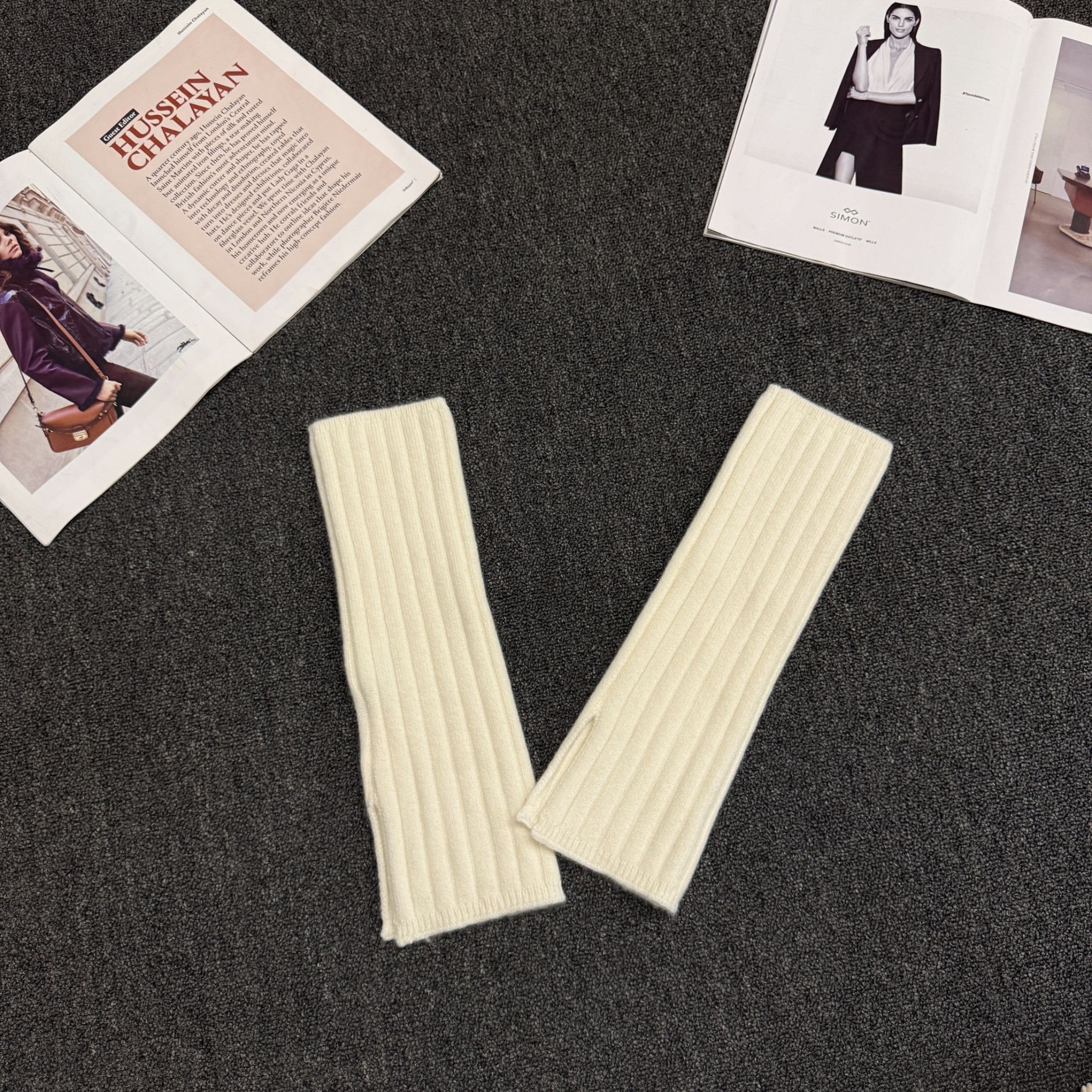 LULU 鹿家经典100%山羊绒袜套J017