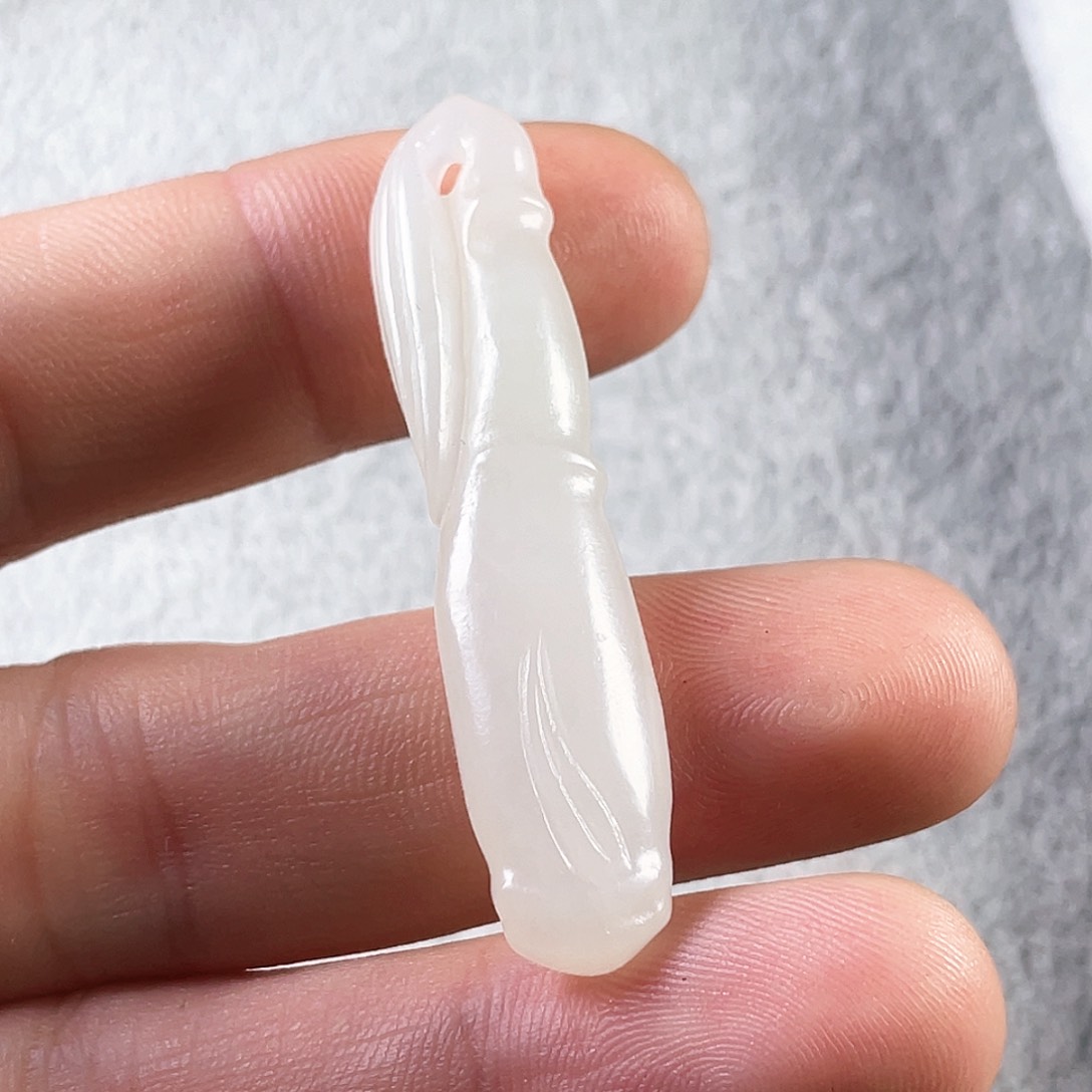 和田玉（糖玉）颈饰未镶嵌