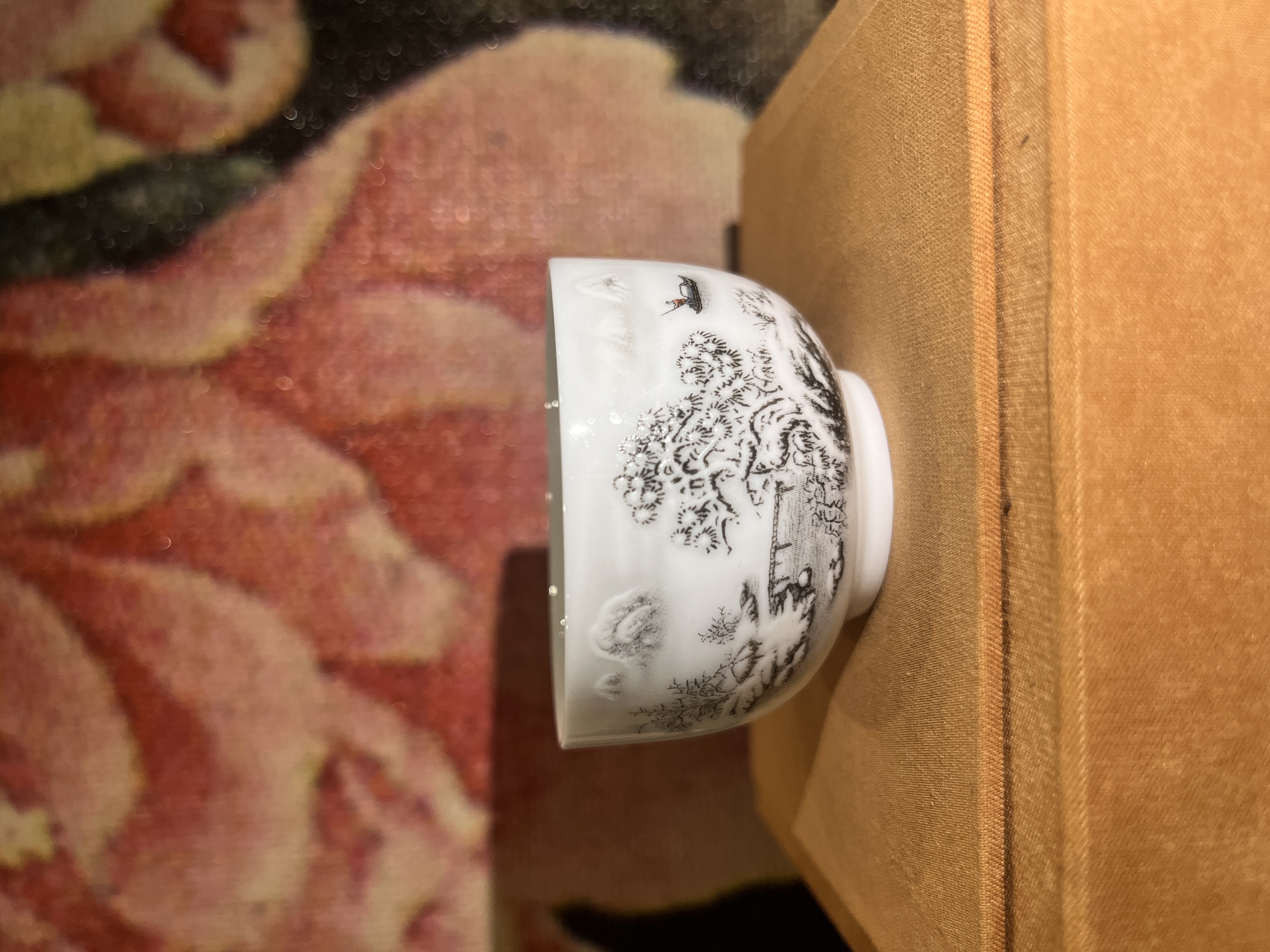 景德镇高温瓷瑞雪兆丰年品茗杯