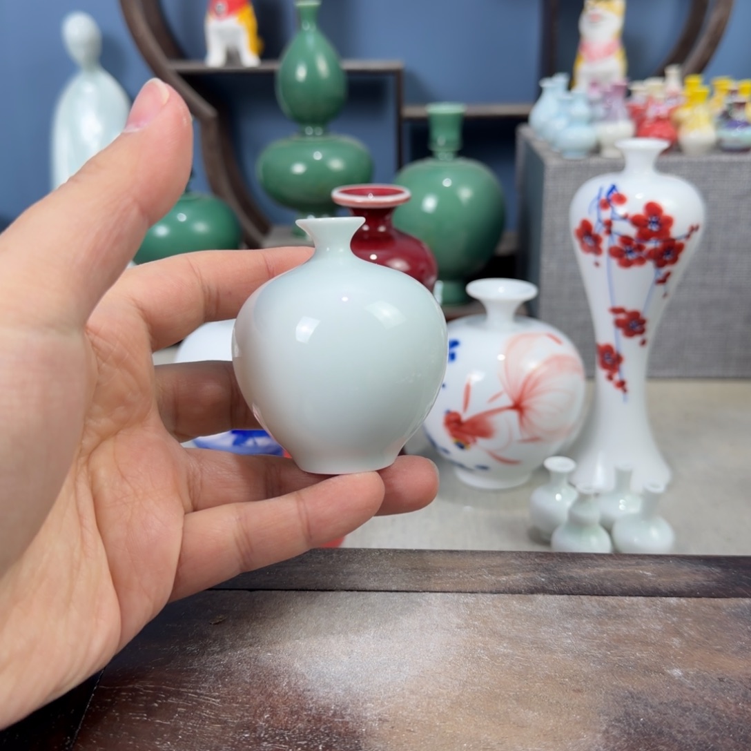 陶瓷手工小花器摆件