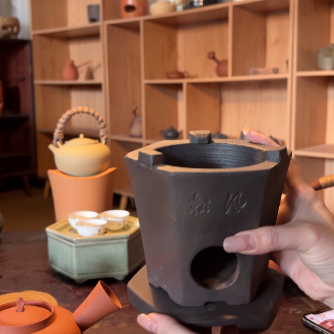 九***叶陶柴烧六角炉1111111