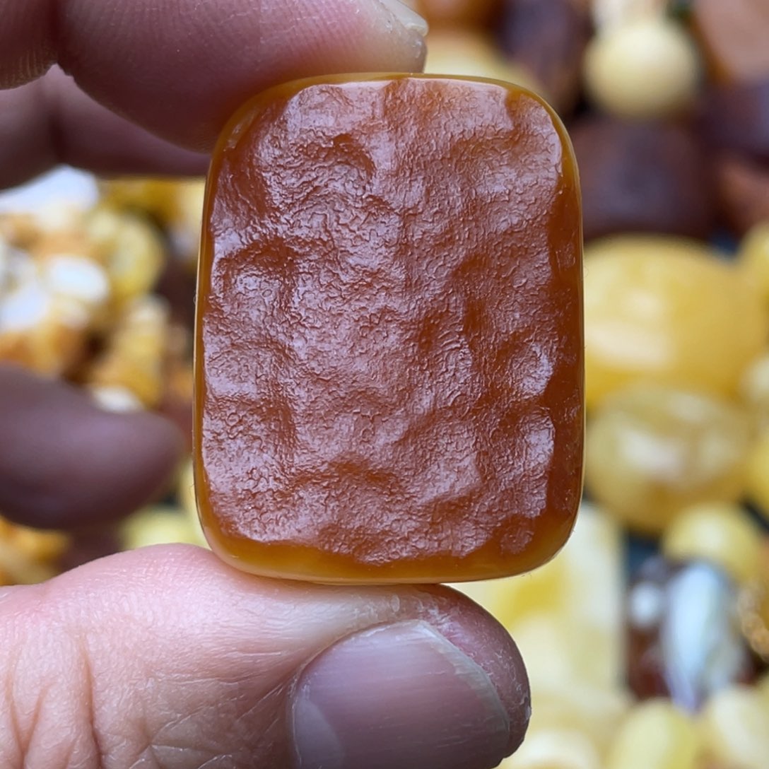 蜜蜡颈饰未镶嵌蜜蜡方牌