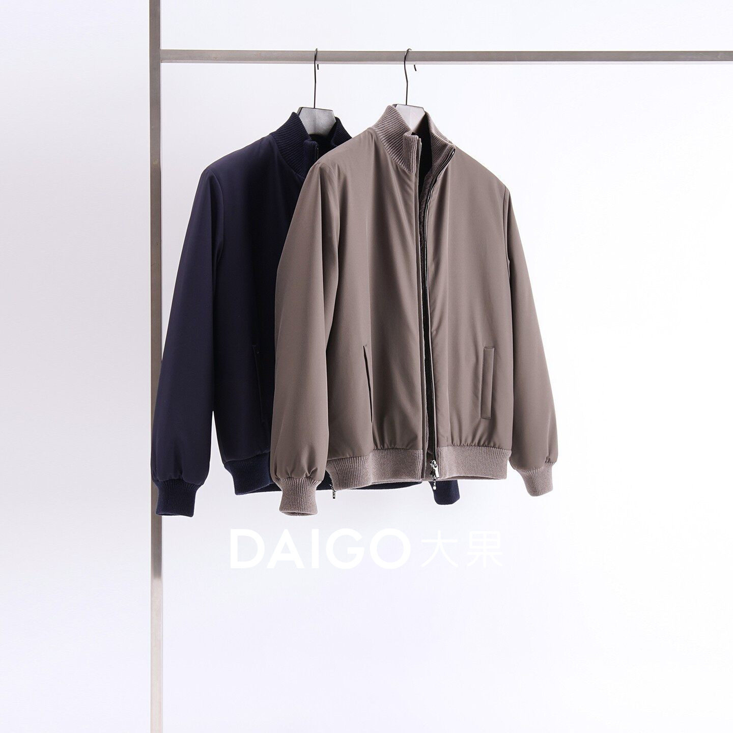 大果store 双旦礼遇～镇店系列男装～L*P老钱风男士立领獭兔毛夹克