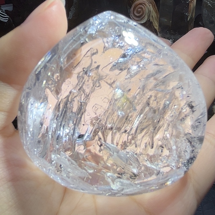 未镶嵌大型摆件（非配饰）水晶千层流沙活水胆