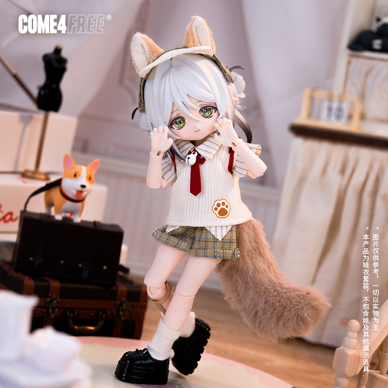 COME4FREE日常系列【青屿跃动】12分BJD娃衣裙子套装