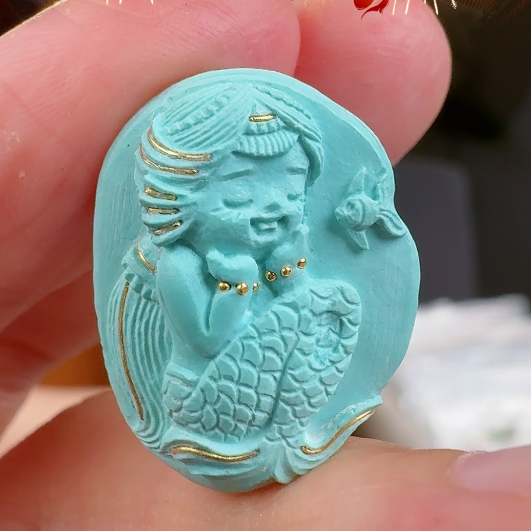 绿松石珠宝奇石未镶嵌