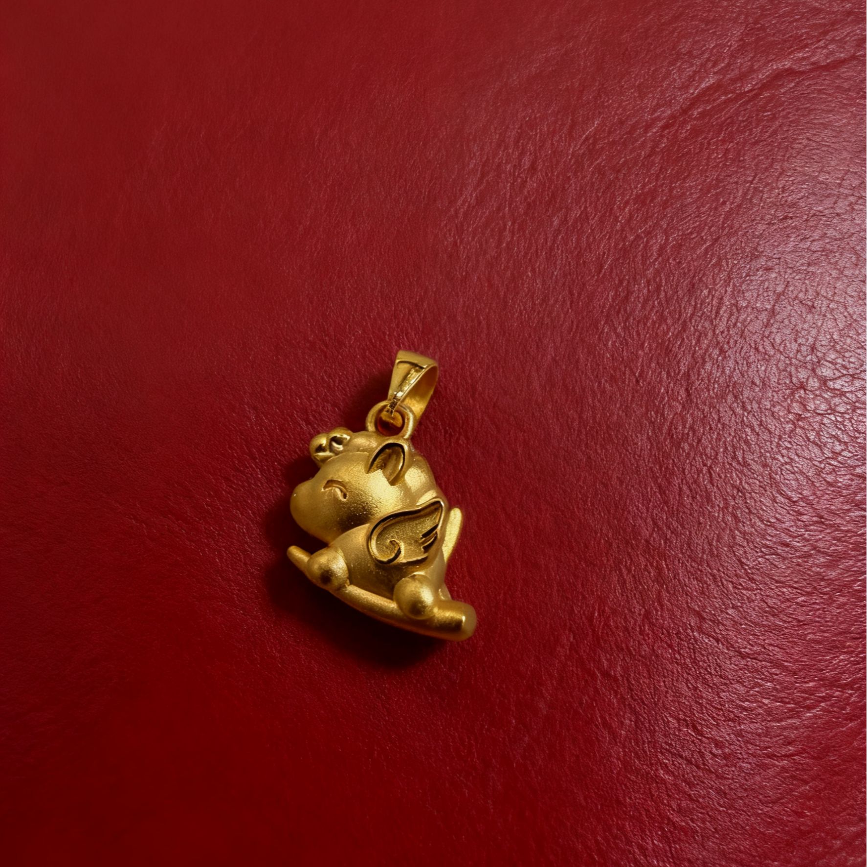 金之之黄金（足金999)  小飞马  素金  吊坠