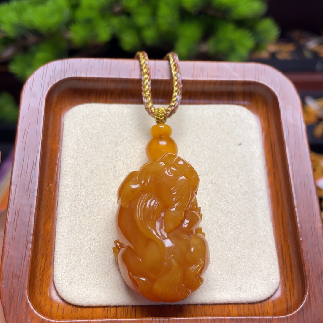 蜜蜡颈饰未镶嵌项链