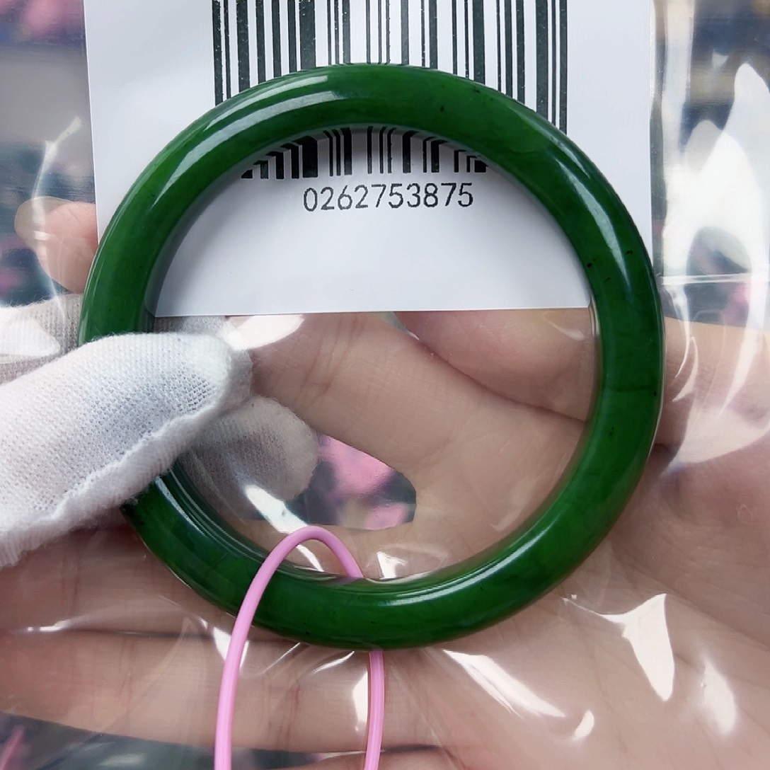 和田玉（碧玉）手镯未镶嵌62