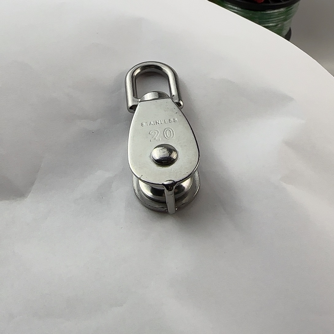 不锈钢单滑轮m20×1个